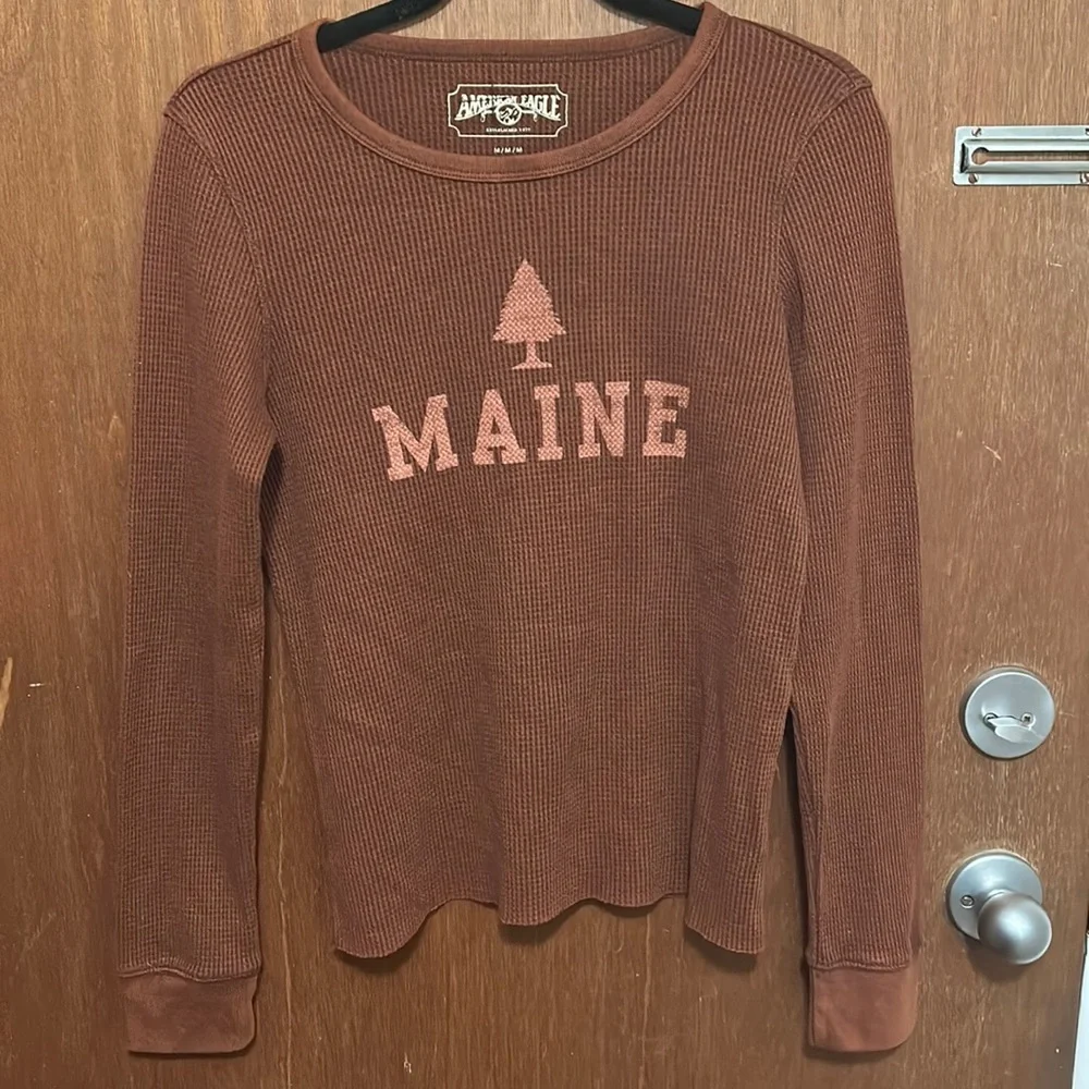 NWOT American Eagle Waffle Long Sleeve - Picture 1 of 6
